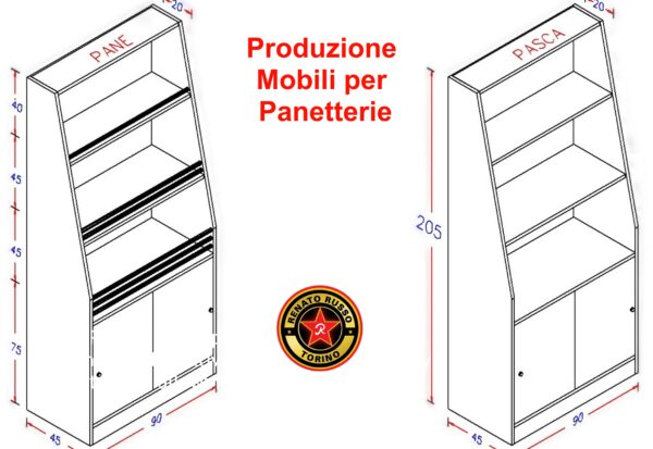 scaffali per panetterie